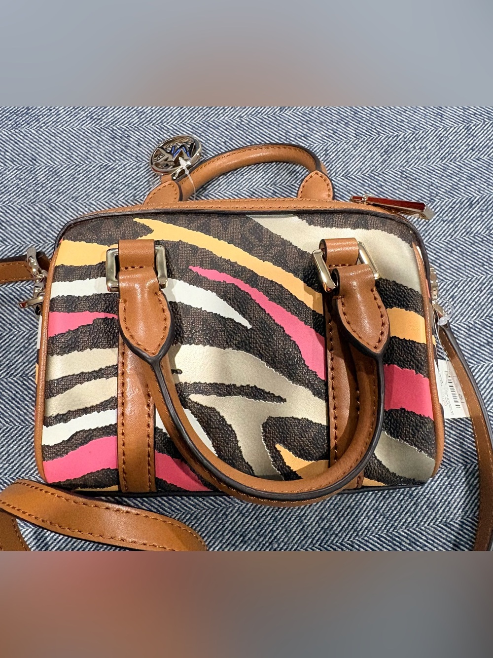 Michael Michael Kors Bedford Legacy XS Brown multi Duffle Crossbody body